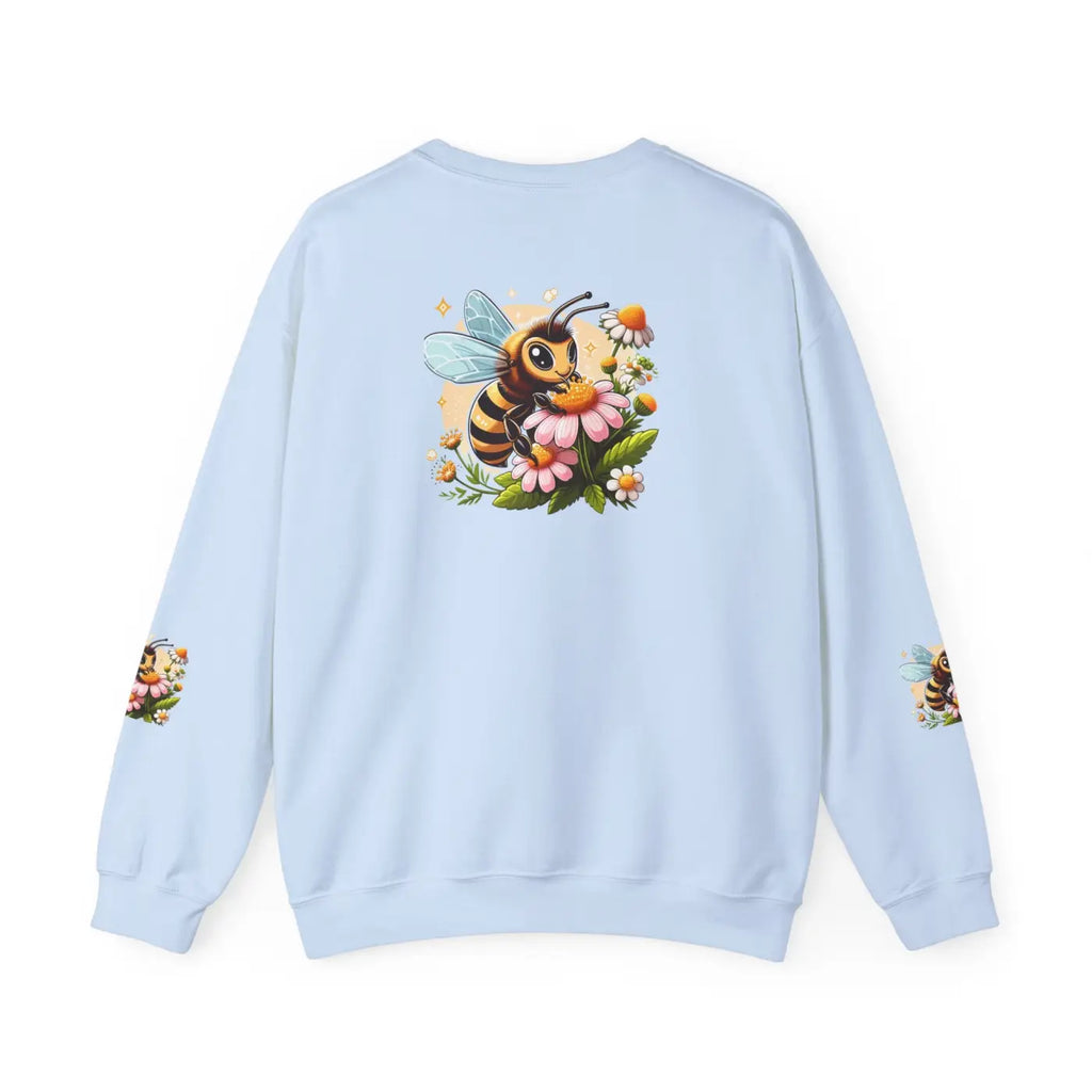 Enchanting Bee and Flower Heavy Blend Crewneck - DipaliZ