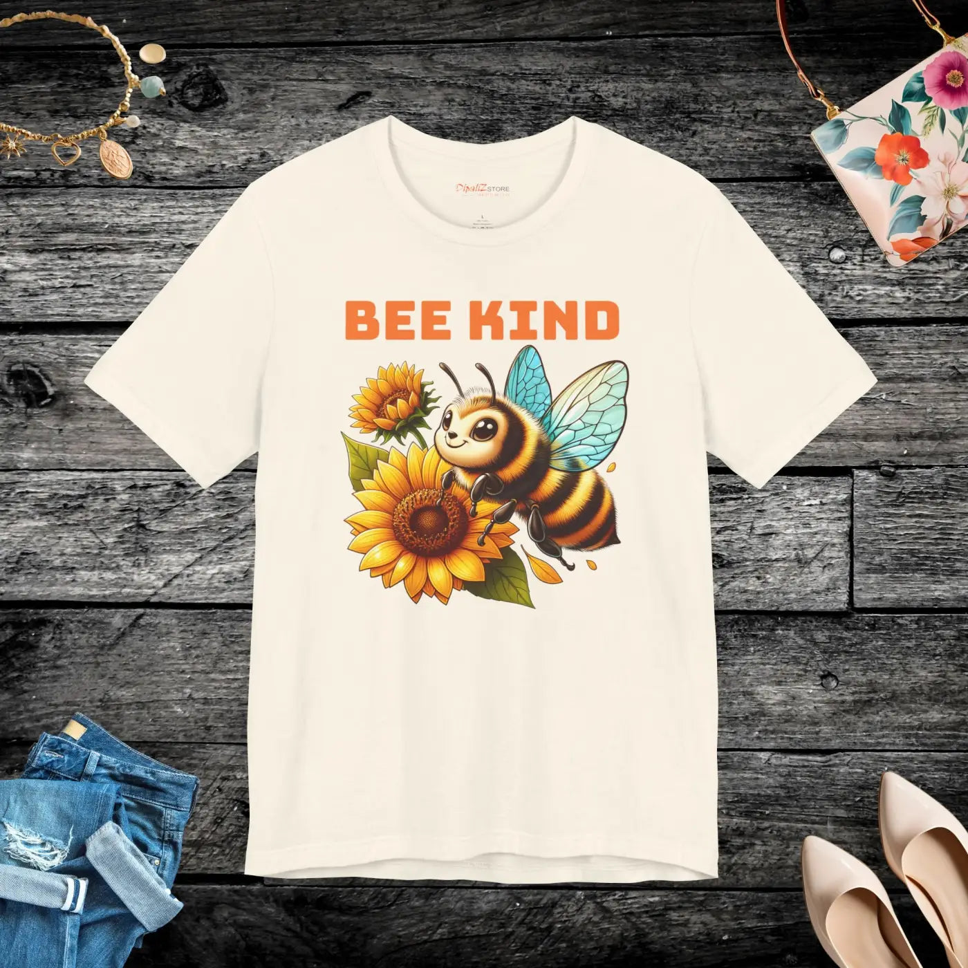 Be Kind Sunflower Unisex Jersey Short Sleeve Tee - DipaliZ