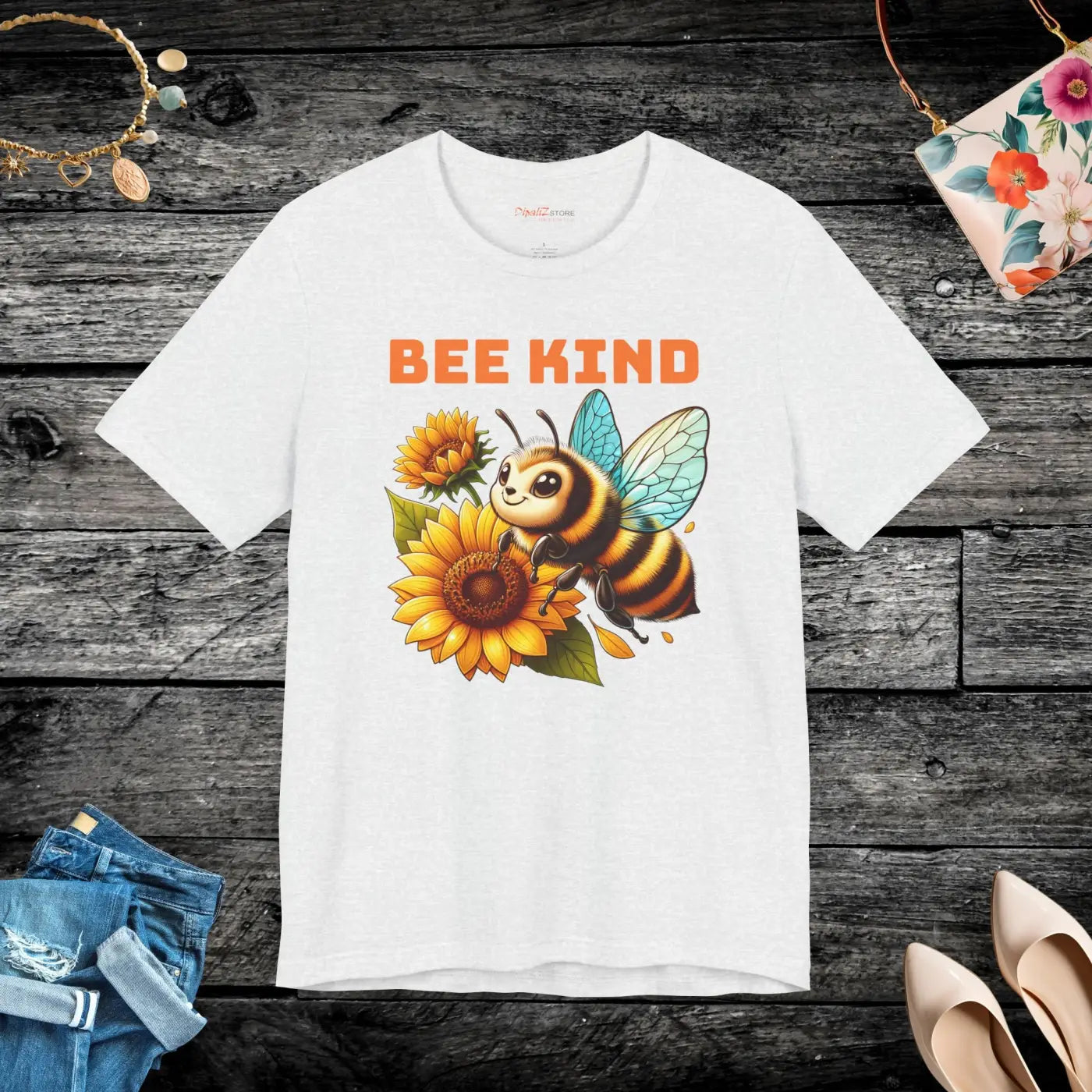 Be Kind Sunflower Unisex Jersey Short Sleeve Tee - DipaliZ