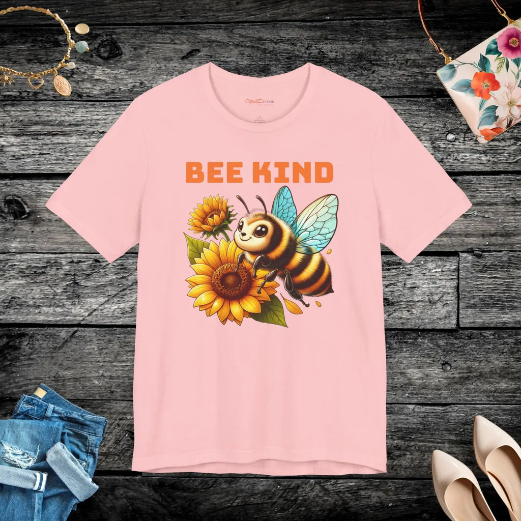 Be Kind Sunflower Unisex Jersey Short Sleeve Tee - DipaliZ
