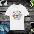 Unisex Softstyle T Shirt - Bees and Flowers Design - DipaliZ