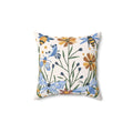 Bright Spring Flowers Polyester Square Pillow - DipaliZ