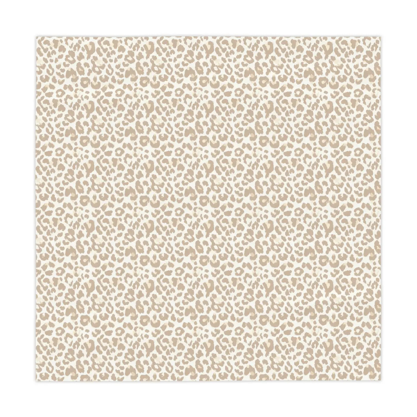 Beige Leopard Print Tablecloth - Neutral Animal Print Dining - DipaliZ