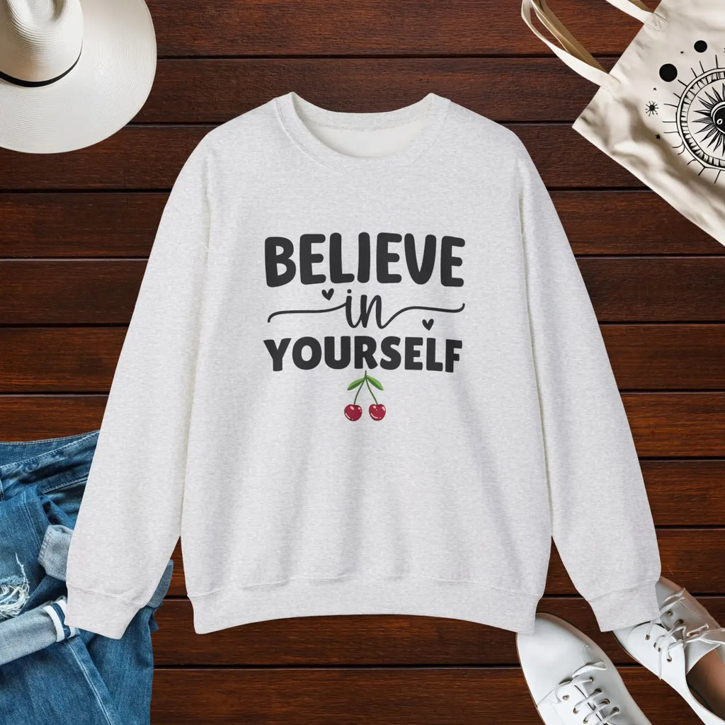 Unisex Heavy Blend Crewneck Sweatshirt - Believe in Yourself - DipaliZ