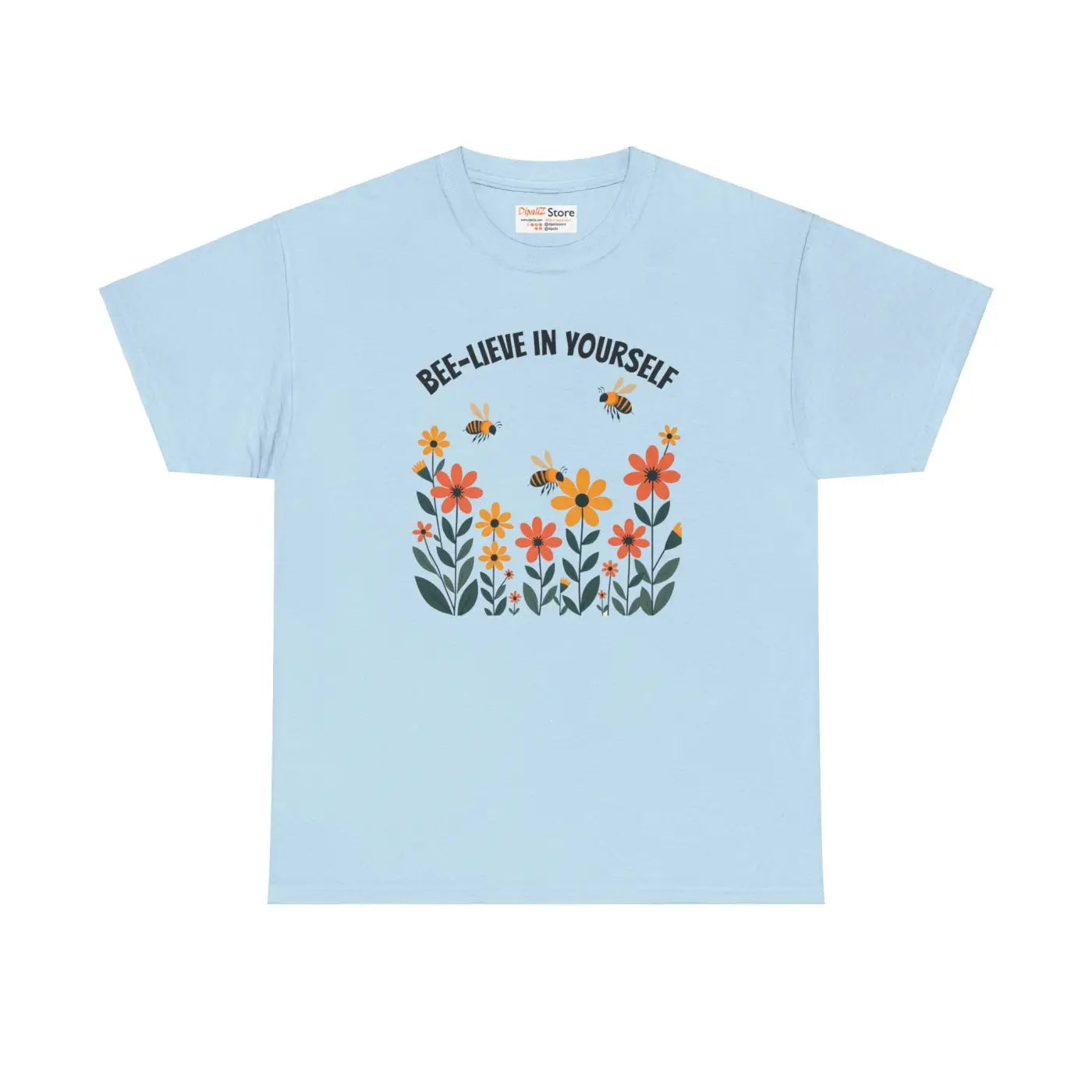 Unisex Heavy Cotton Tee - Believe in Yourself Design - DipaliZ