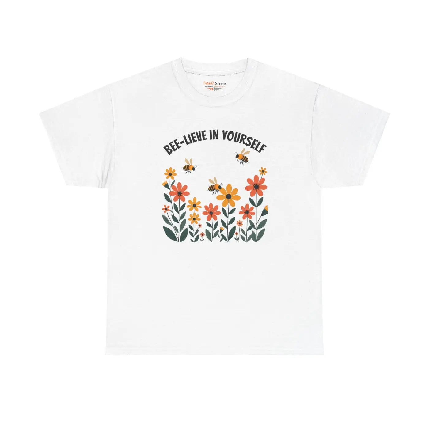 Unisex Heavy Cotton Tee - Believe in Yourself Design - DipaliZ