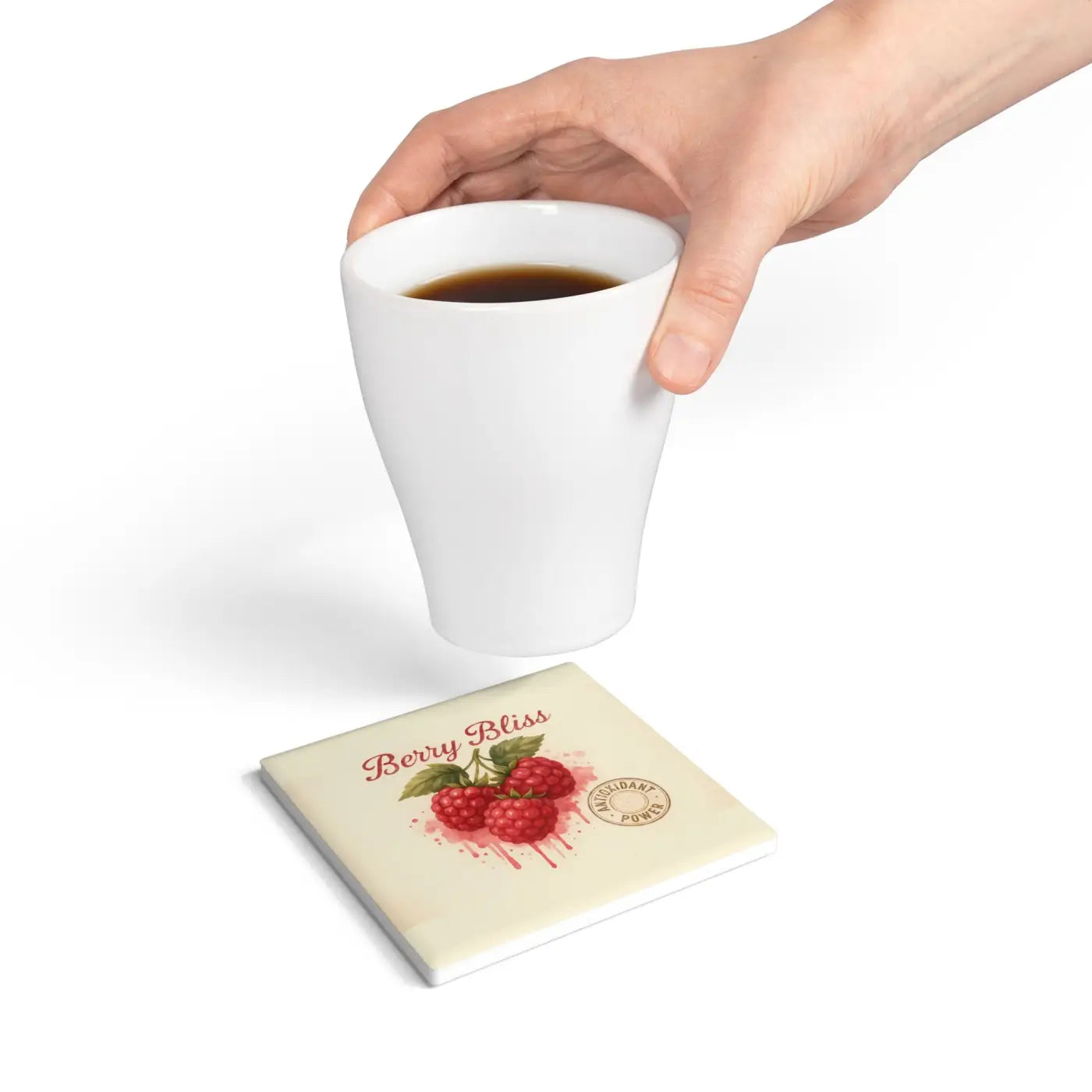 Berry Bliss Ceramic Coasters - Home Bar Essentials - DipaliZ