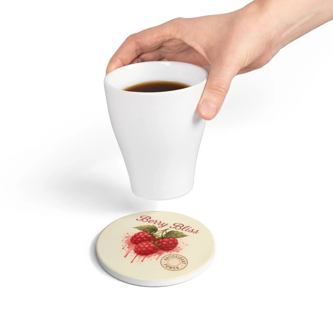 Berry Bliss Ceramic Coasters - Home Bar Essentials - DipaliZ