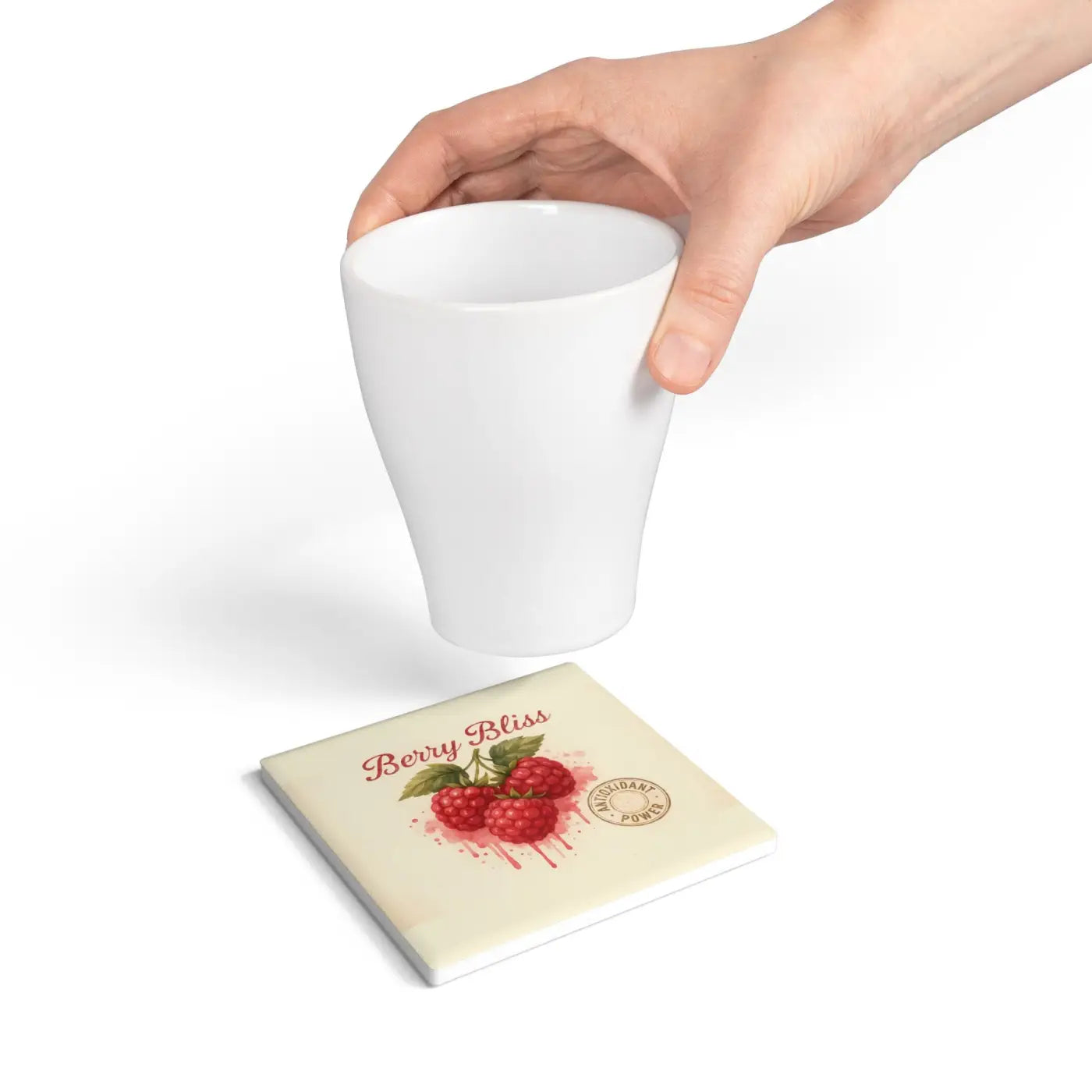Berry Bliss Ceramic Coasters - Home Bar Essentials - DipaliZ