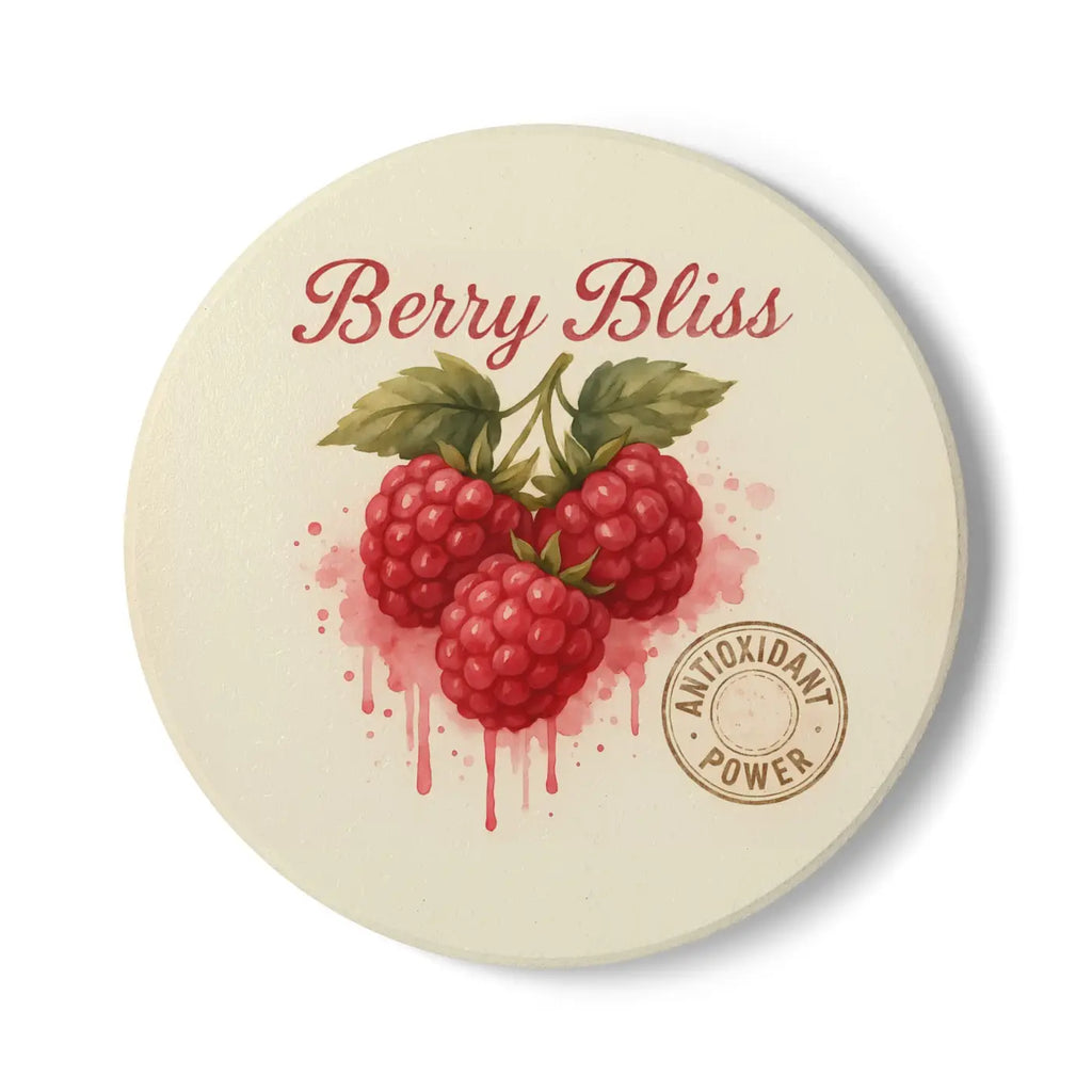 Berry Bliss Ceramic Coasters - Home Bar Essentials - DipaliZ