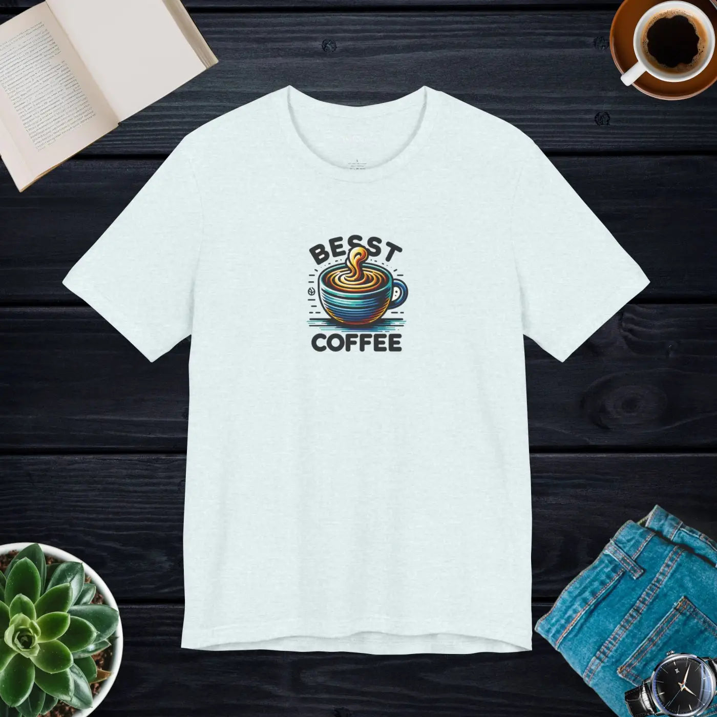 Best Coffee Short Sleeve Tee - Soft Cotton Unisex - DipaliZ