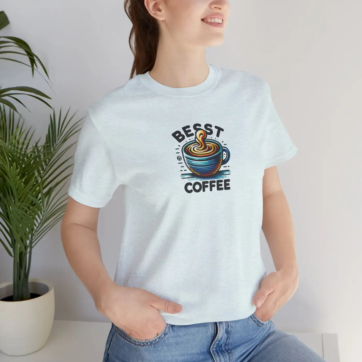Best Coffee Short Sleeve Tee - Soft Cotton Unisex - DipaliZ