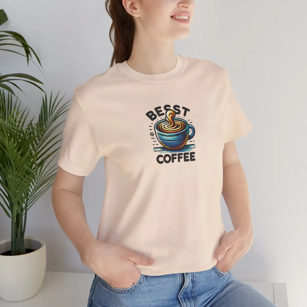 Best Coffee Short Sleeve Tee - Soft Cotton Unisex - DipaliZ