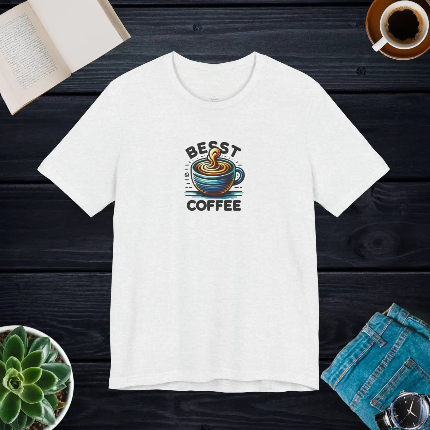 Best Coffee Short Sleeve Tee - Soft Cotton Unisex - DipaliZ