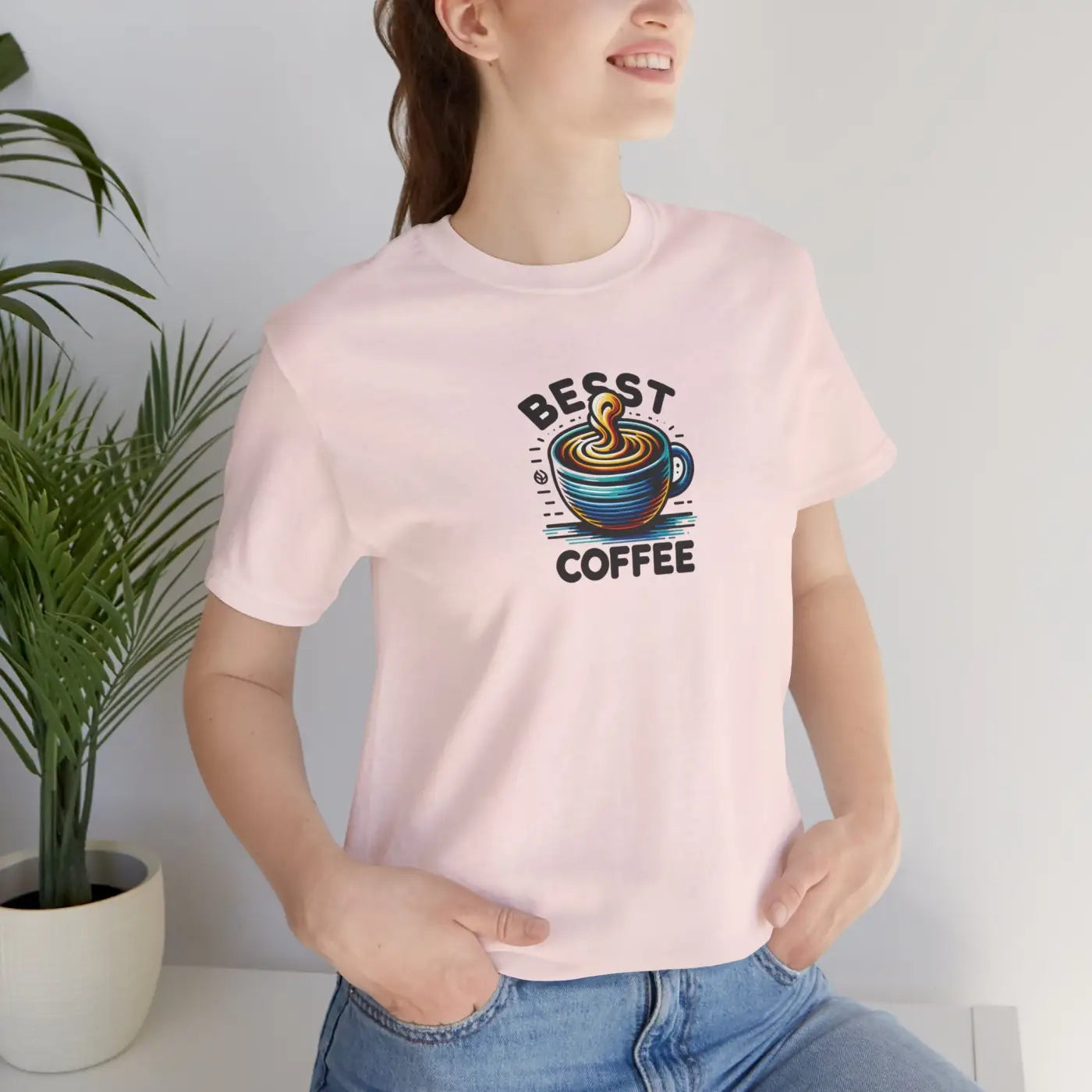 Best Coffee Short Sleeve Tee - Soft Cotton Unisex - DipaliZ
