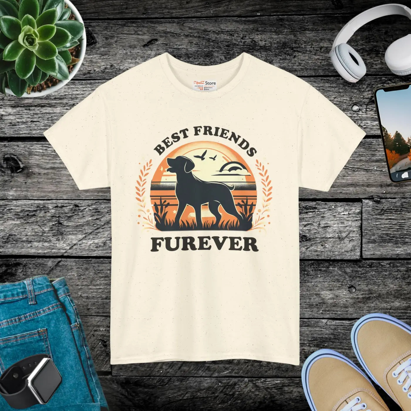 Best Friends Dog Lovers Heavy Cotton Tee - DipaliZ