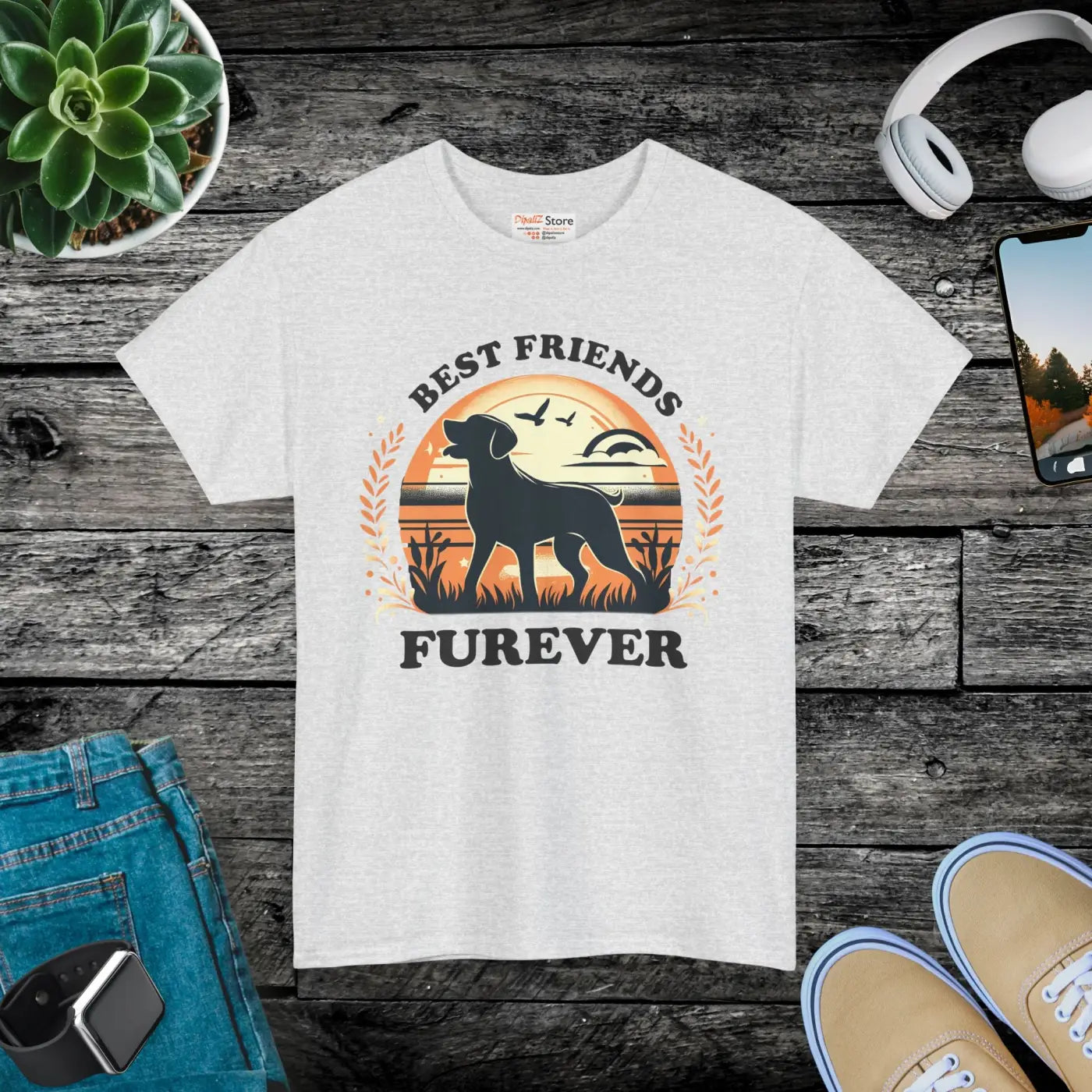 Best Friends Dog Lovers Heavy Cotton Tee - DipaliZ