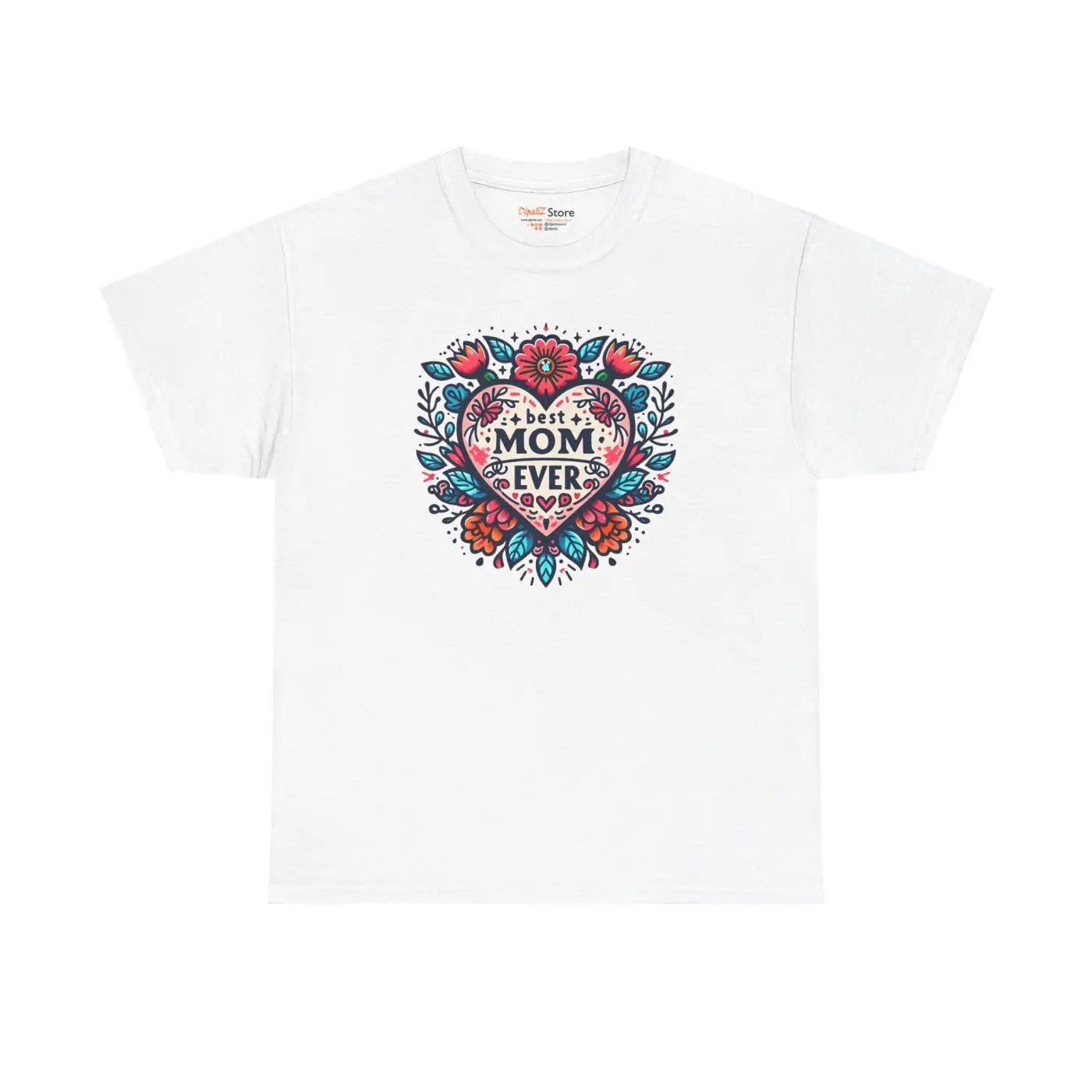 Best Mom Ever Unisex Heavy Cotton Tee - Heartfelt Gift - DipaliZ