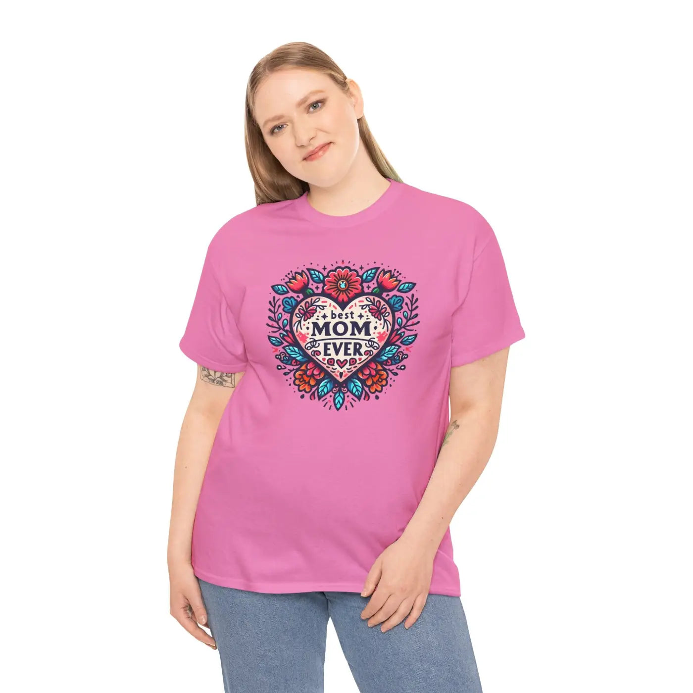 Best Mom Ever Unisex Heavy Cotton Tee - Heartfelt Gift - DipaliZ