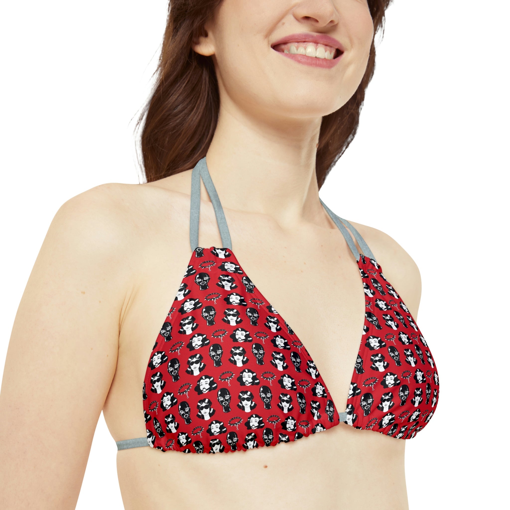 BDSM Gag Kink Strappy Bikini Set