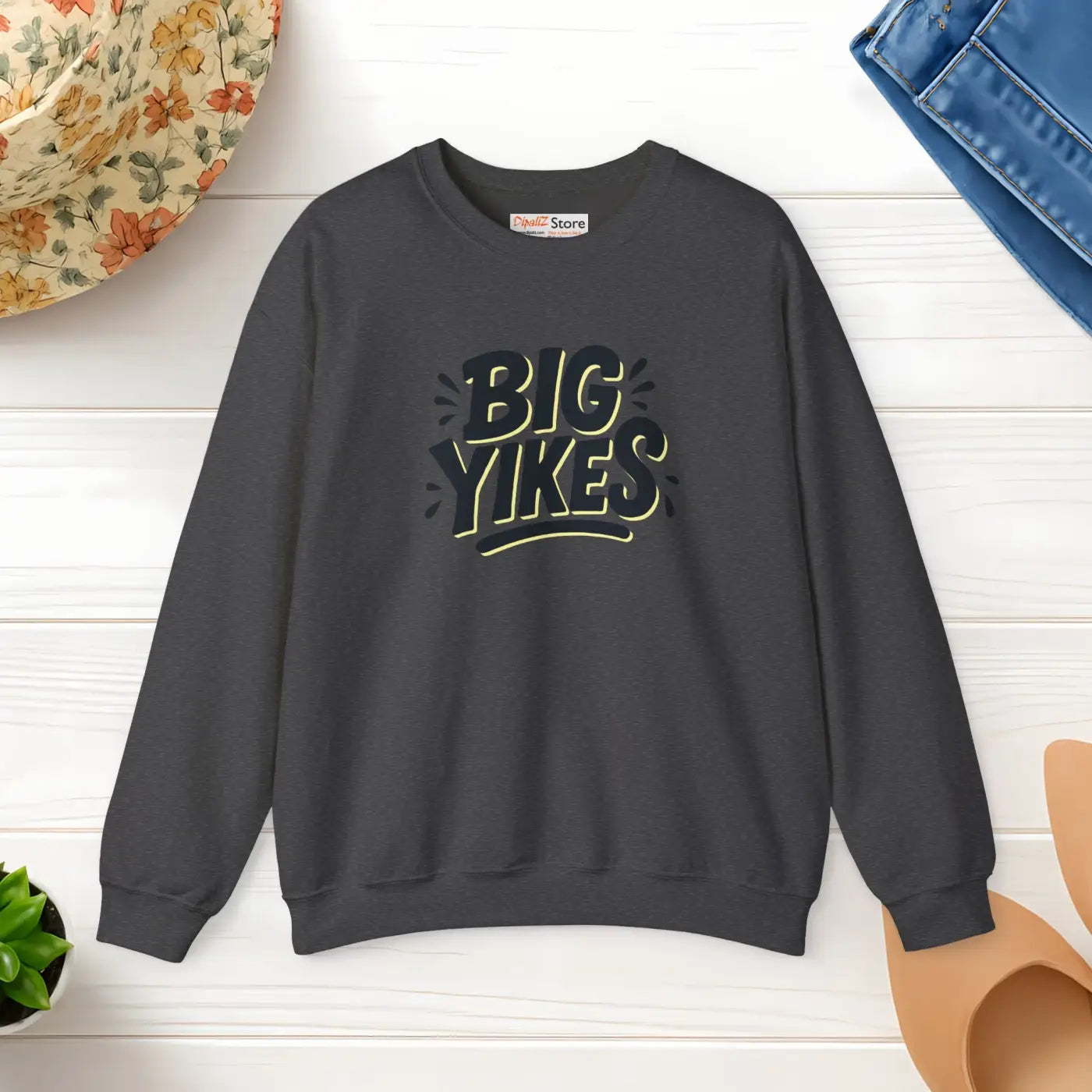 Yikes Crewneck Sweatshirt - Cozy Comfort Loungewear - DipaliZ