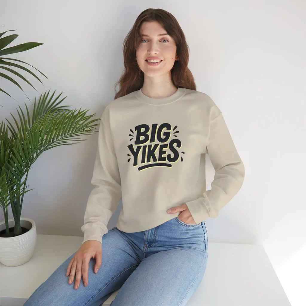 Yikes Crewneck Sweatshirt - Cozy Comfort Loungewear - DipaliZ