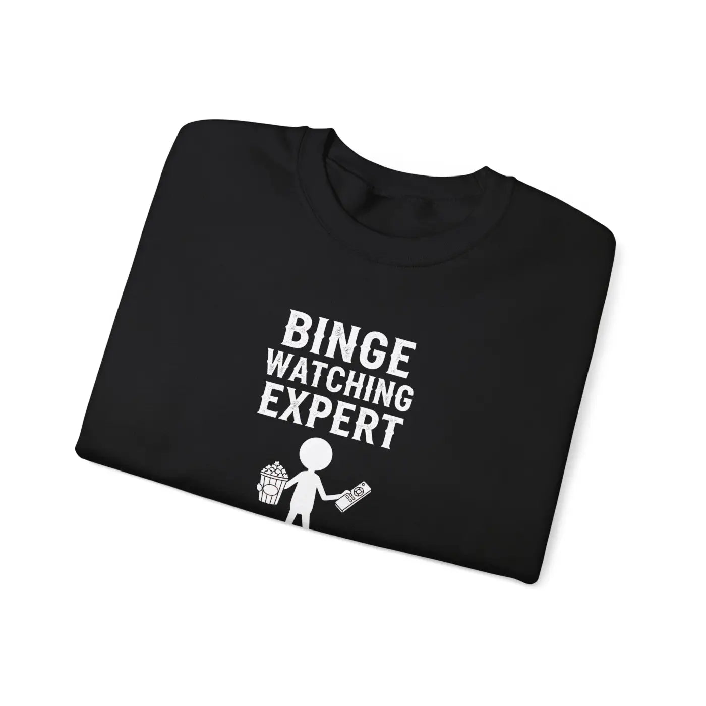 Binge Watching Expert Crewneck Sweatshirt - Cozy Streaming - DipaliZ