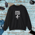 Binge Watching Expert Crewneck Sweatshirt - Cozy Streaming - DipaliZ