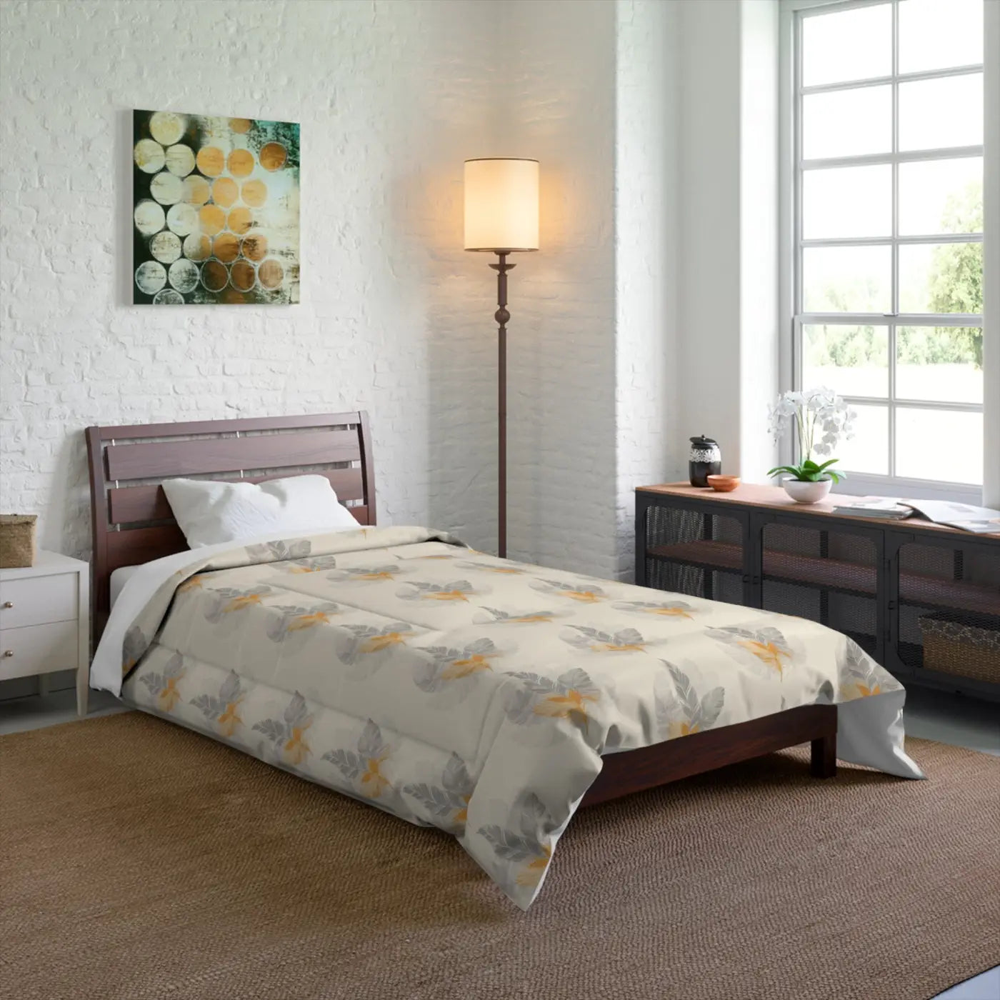 Comfy Bird Feathers Comforter - Cozy Warmth - DipaliZ