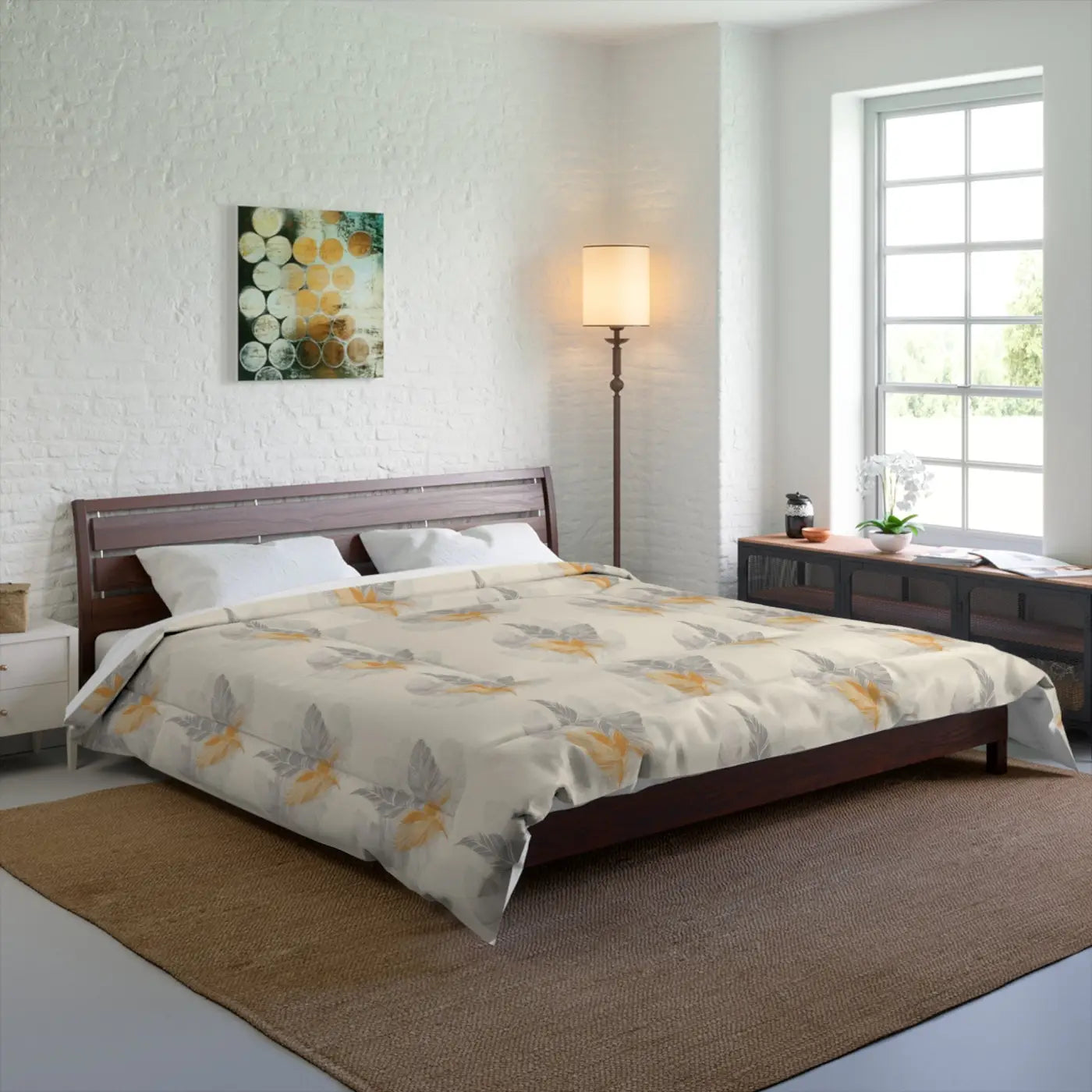 Comfy Bird Feathers Comforter - Cozy Warmth - DipaliZ