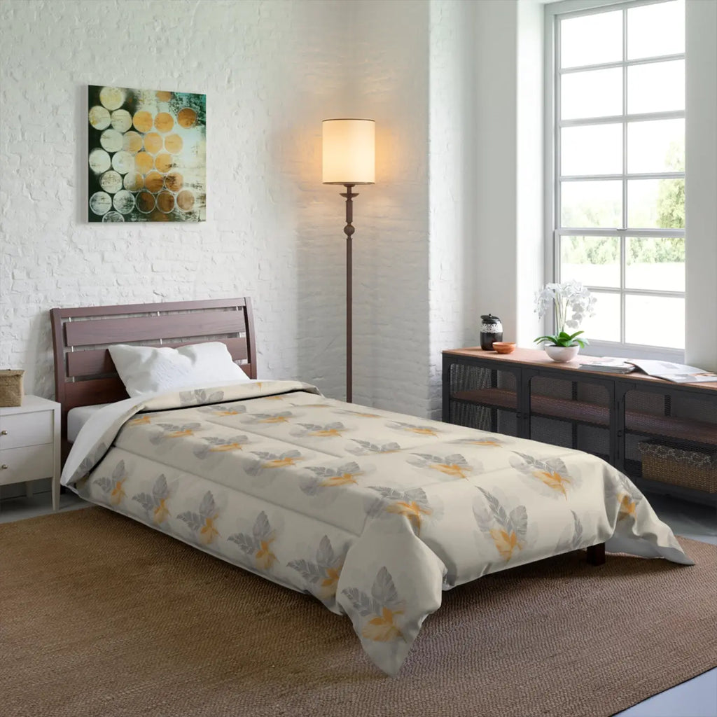 Comfy Bird Feathers Comforter - Cozy Warmth - DipaliZ