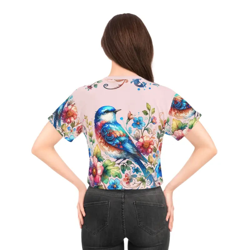 Soft Pastels AOP Crop Tee - Enchanting Fashion Style - DipaliZ
