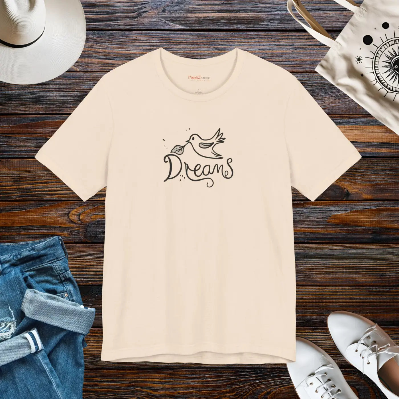 Dreamy Bird Unisex Jersey Short Sleeve Tee - Soft Cotton - DipaliZ