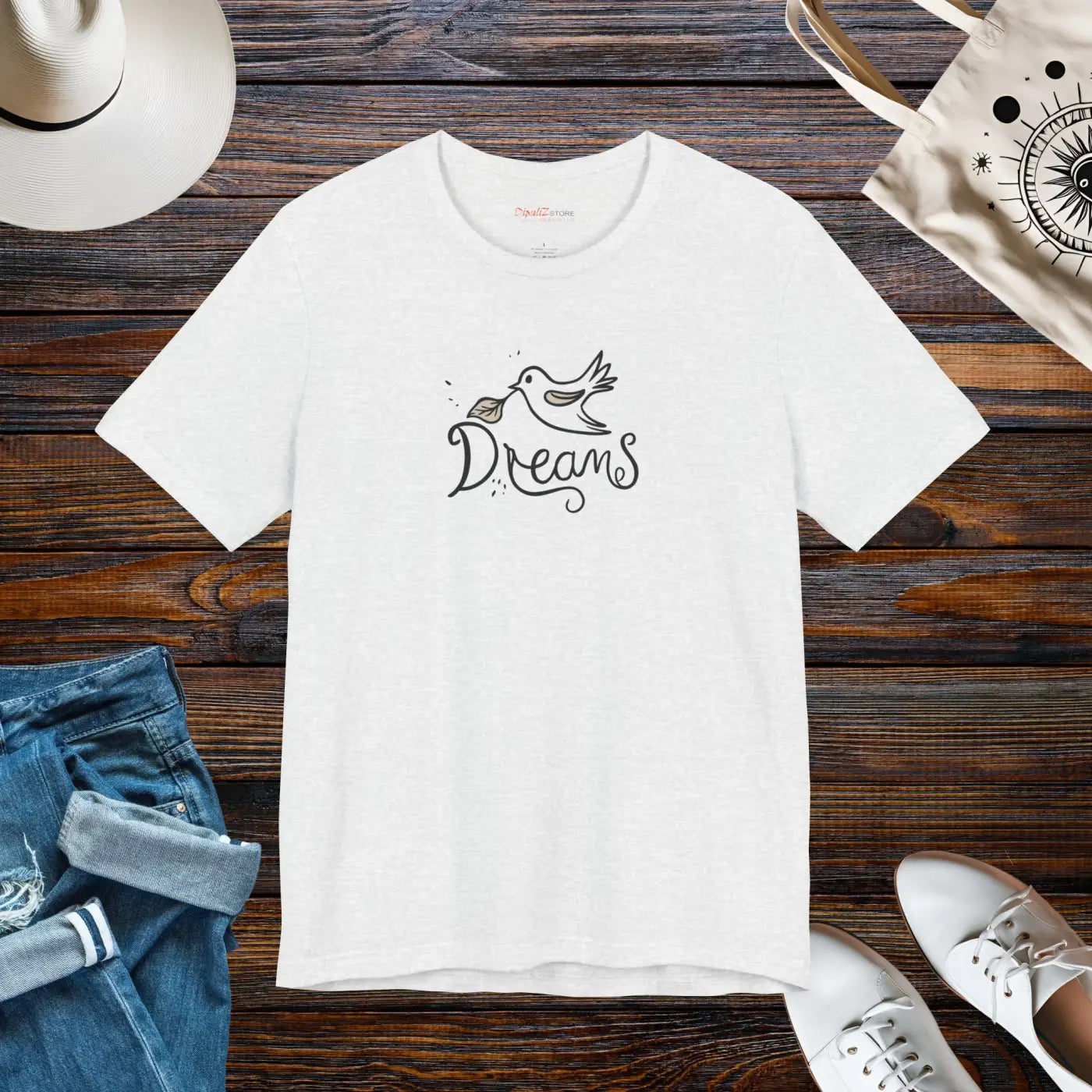 Dreamy Bird Unisex Jersey Short Sleeve Tee - Soft Cotton - DipaliZ