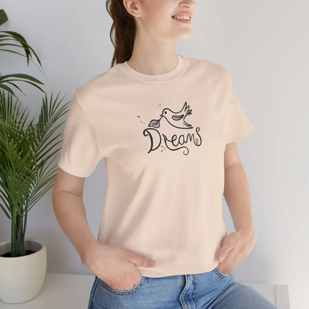 Dreamy Bird Unisex Jersey Short Sleeve Tee - Soft Cotton - DipaliZ