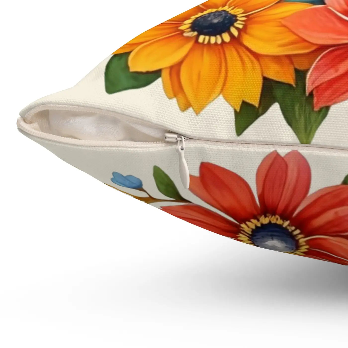 Flowers Throw Pillow - Polyester Square Eco-Friendly Gift - DipaliZ