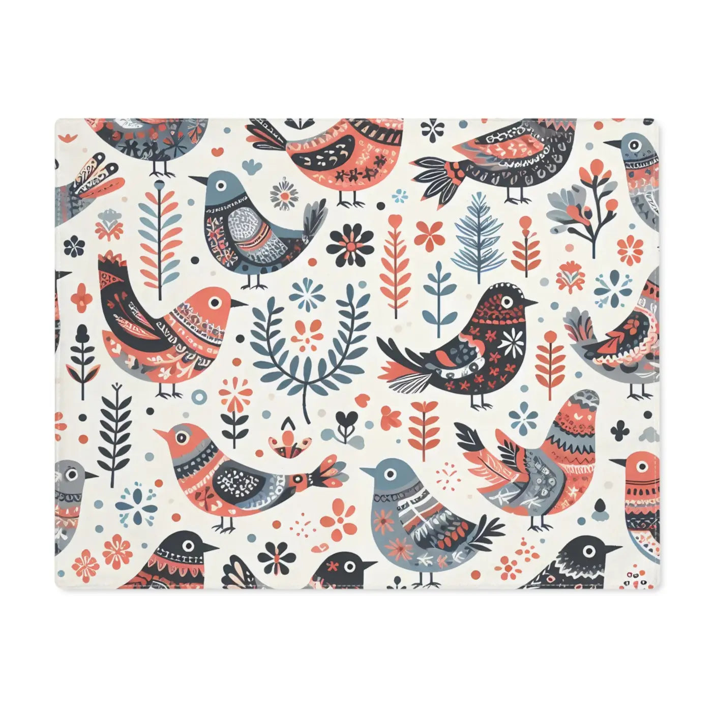 Enchanting Jolly Birds Placemats - Double-Sided Dining Style - DipaliZ