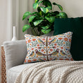Birds on Tree Polyester Lumbar Pillow - Nature Inspired - DipaliZ