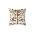 Birds On A Tree Throw Pillow - Spun Polyester Square - DipaliZ