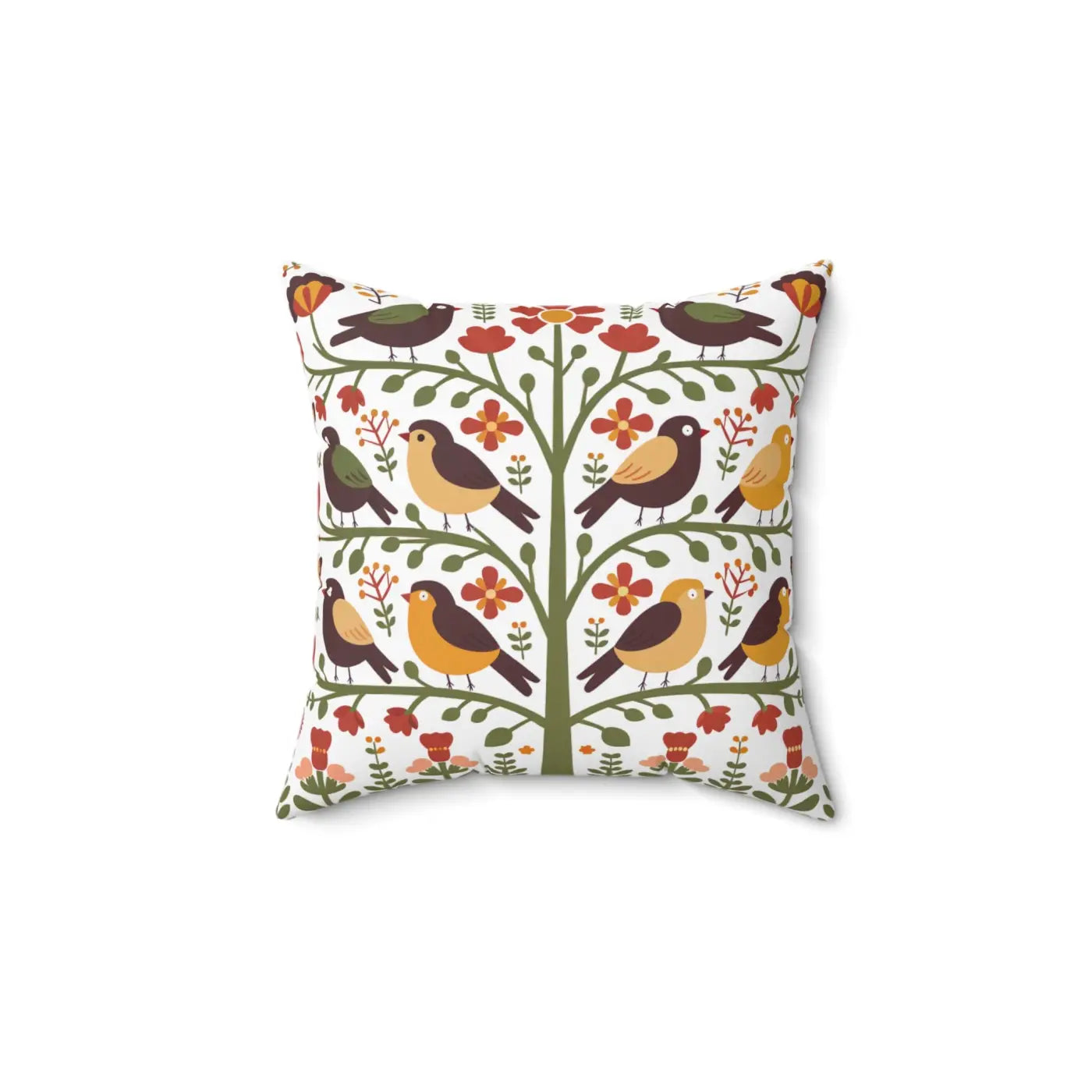 Cozy Bird Pillows - Sustainable Comfort with Concealed Zipper - DipaliZ