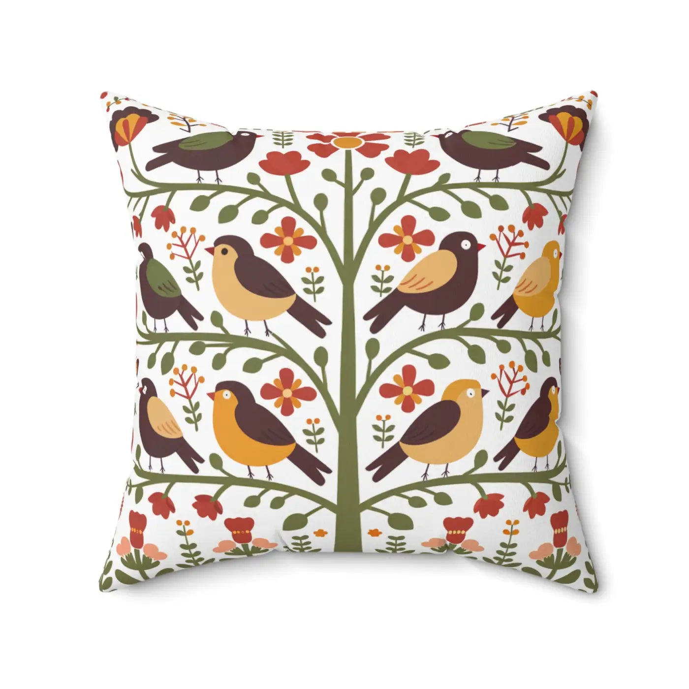 Cozy Bird Pillows - Sustainable Comfort with Concealed Zipper - DipaliZ