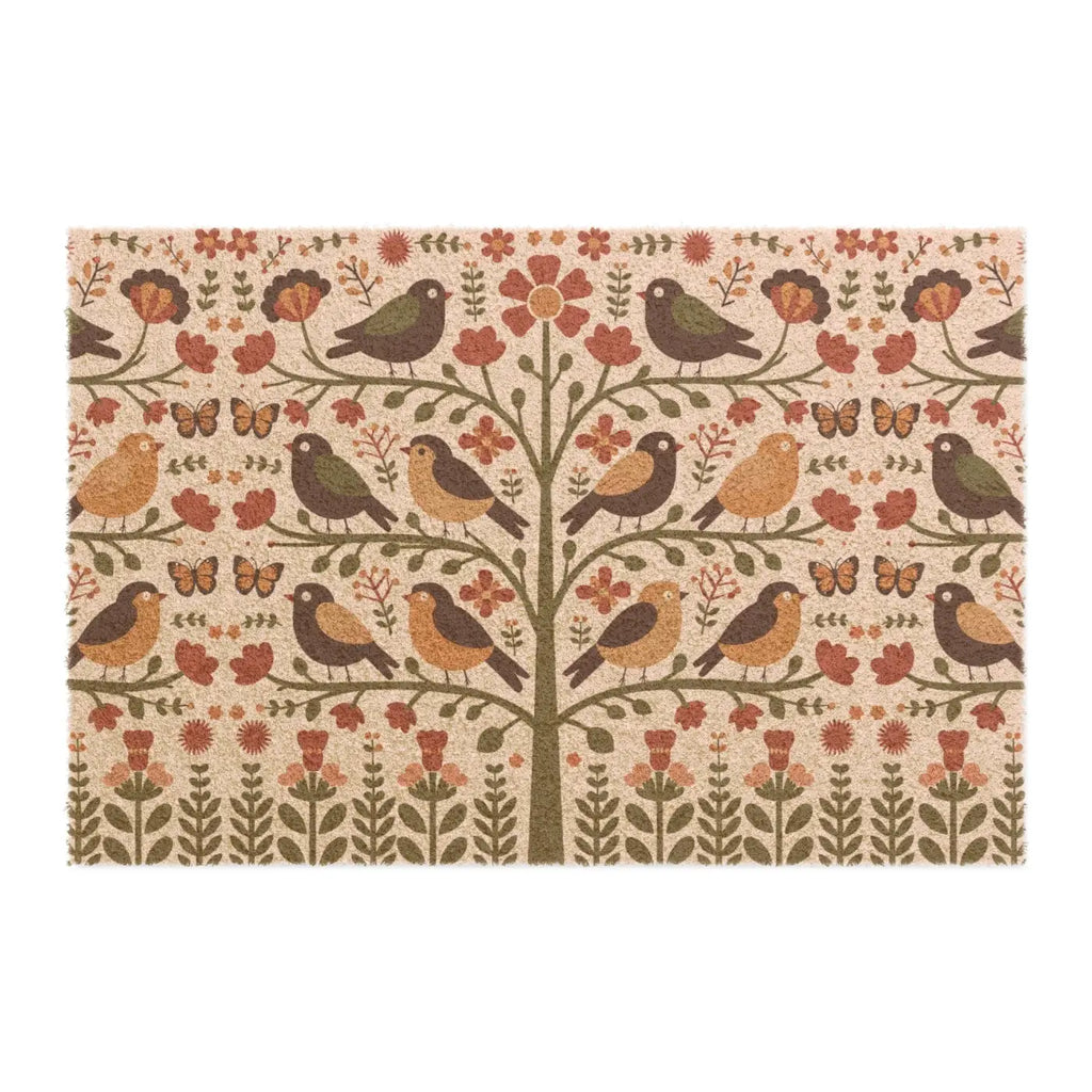 Birds Doormat - Tufted Coir Coconut Design - DipaliZ