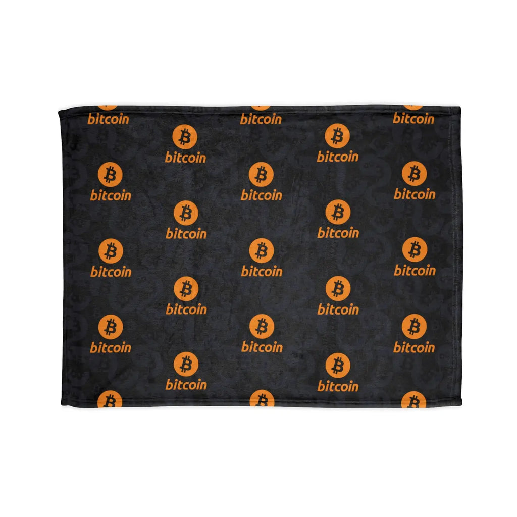 Bitcoin Soft Polyester Blanket - Crypto Comfort Design - DipaliZ