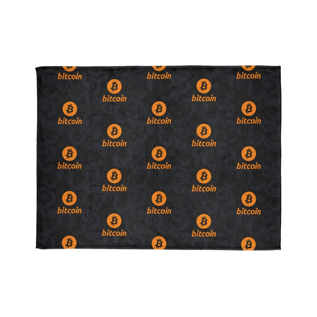 Bitcoin Soft Polyester Blanket - Crypto Comfort Design - DipaliZ