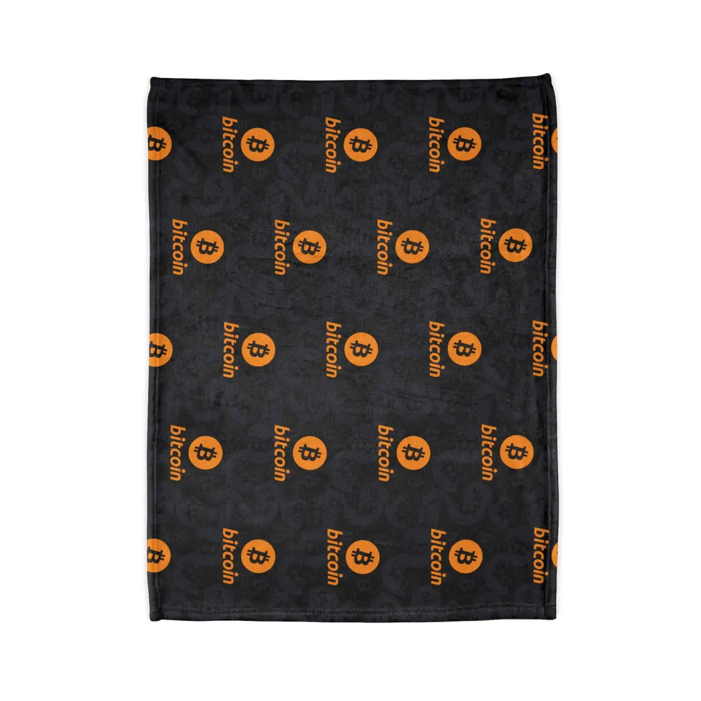 Bitcoin Soft Polyester Blanket - Crypto Comfort Design - DipaliZ