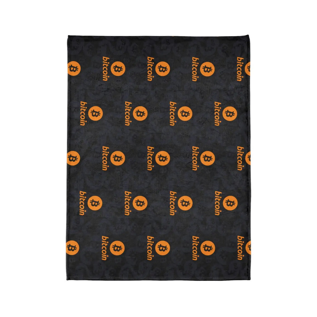 Bitcoin Soft Polyester Blanket - Crypto Comfort Design - DipaliZ
