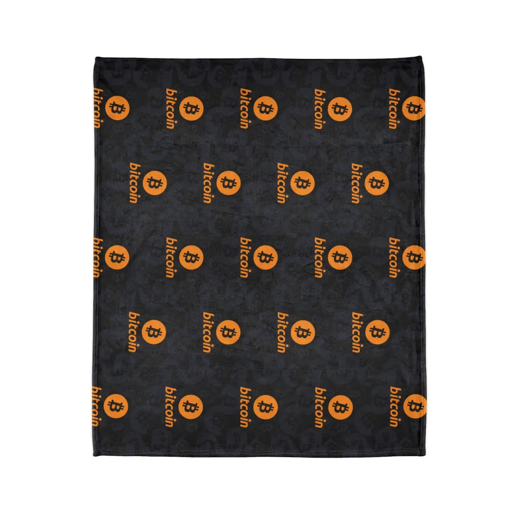 Bitcoin Soft Polyester Blanket - Crypto Comfort Design - DipaliZ
