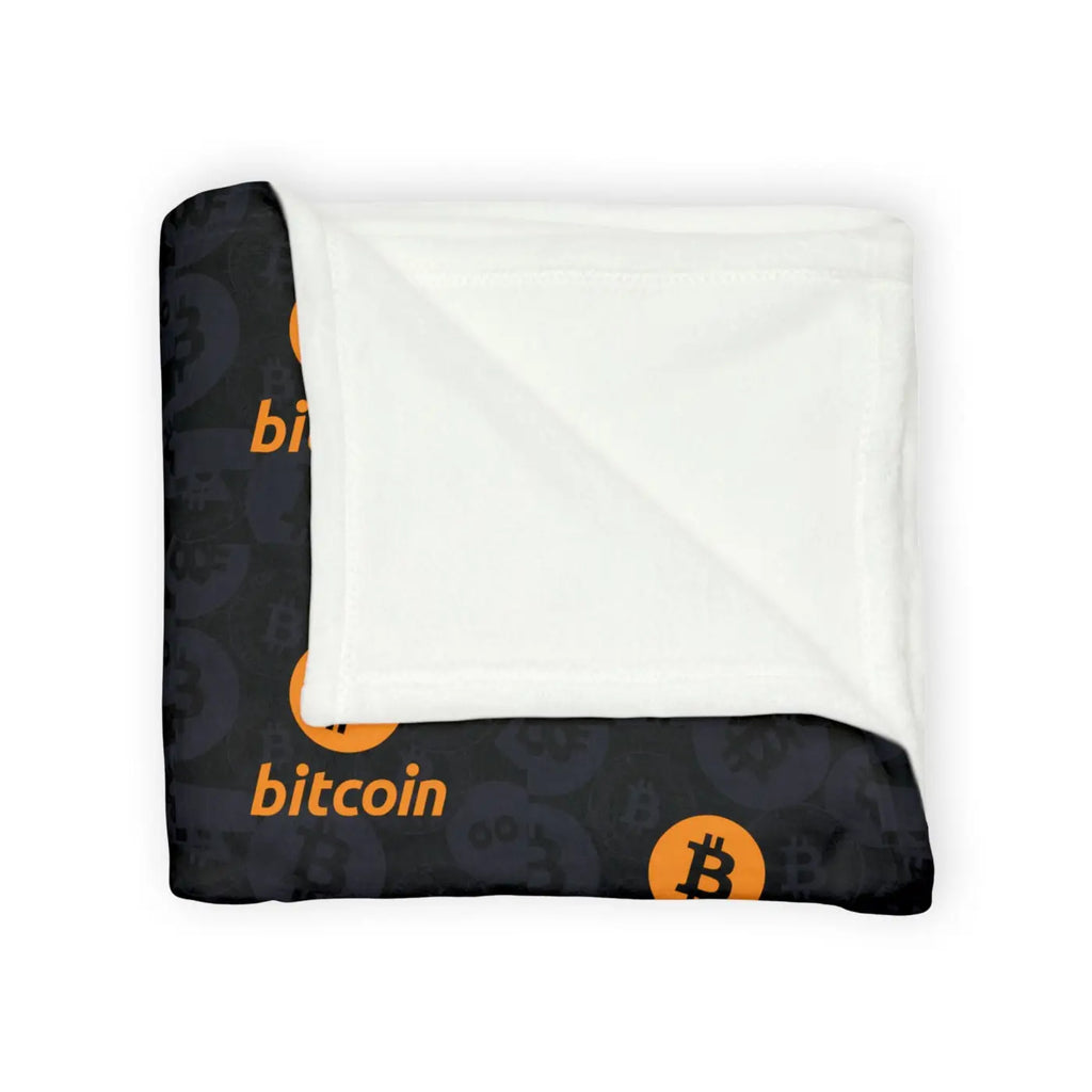 Bitcoin Soft Polyester Blanket - Crypto Comfort Design - DipaliZ