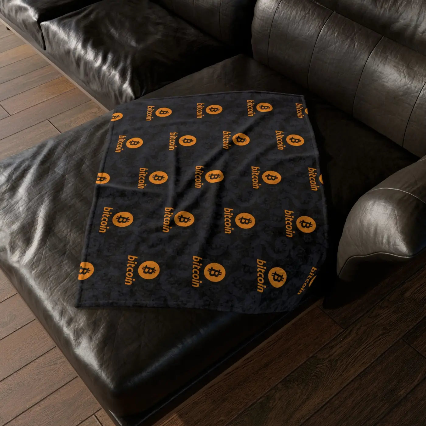 Bitcoin Soft Polyester Blanket - Crypto Comfort Design - DipaliZ