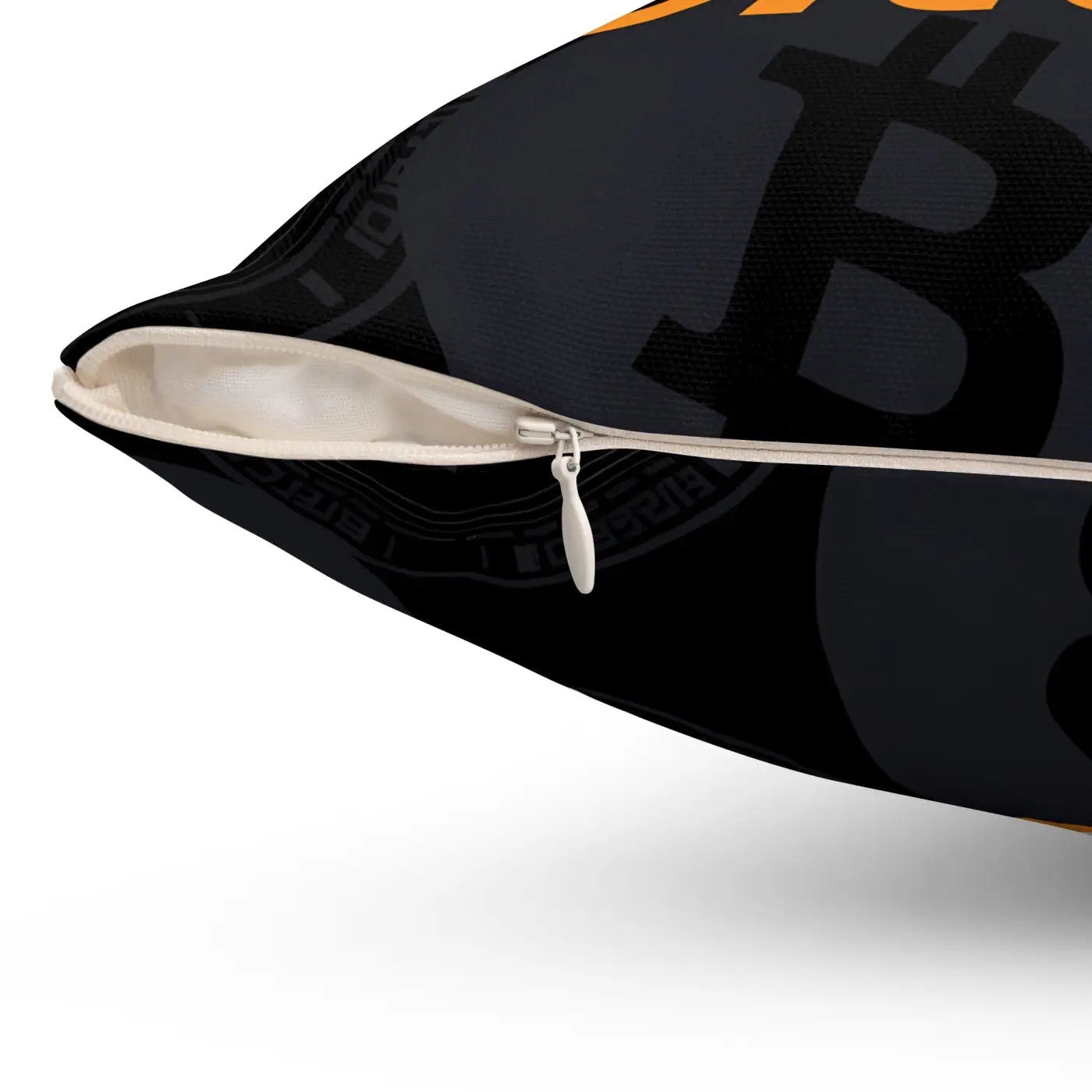 Bitcoin Crypto Spun Polyester Pillow - Modern Home Decor - DipaliZ